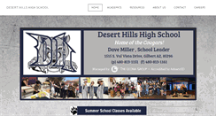 Desktop Screenshot of deserthillshs.com