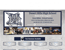 Tablet Screenshot of deserthillshs.com